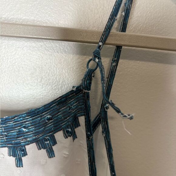 Farm Rio Delicate Garden A Line Cotton Dress NWT Flawed - Picture 8 of 8